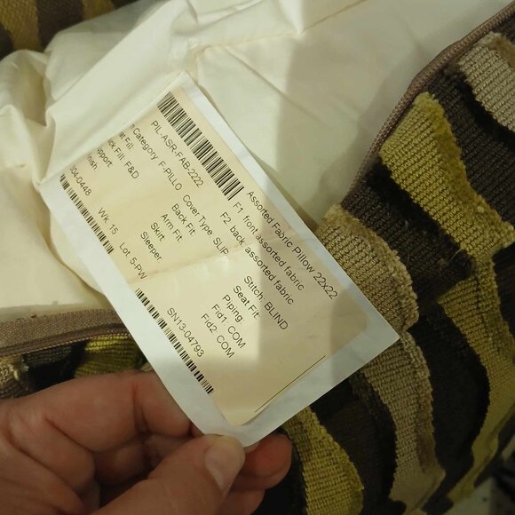 Kravet Couture Trailway Kiwi Throw Pillow with Insert 22x22 - Picture 3 of 4